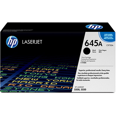 HP C9730A 645A Black Toner Cartridge (13,000 Pages)